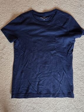Vineyard Vines Navy Crewneck Logo Tee